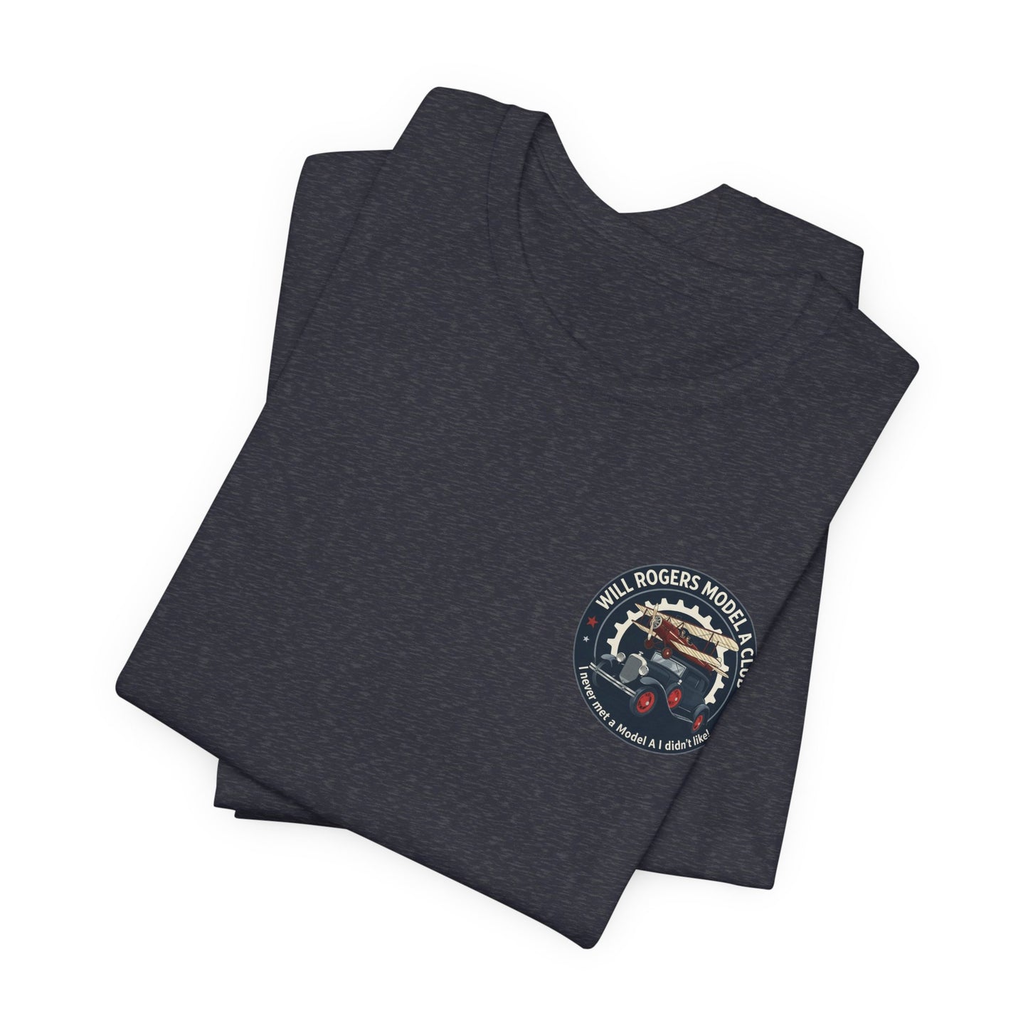 Will Rogers Model A Club – Vintage Car Graphic Tee (Front and Back Logos)