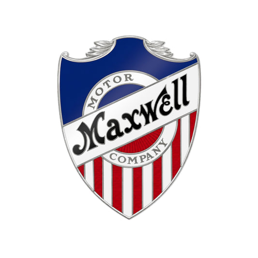 Maxwell Motor Company Die-Cut Sticker — Vintage Shield Logo (DTF)
