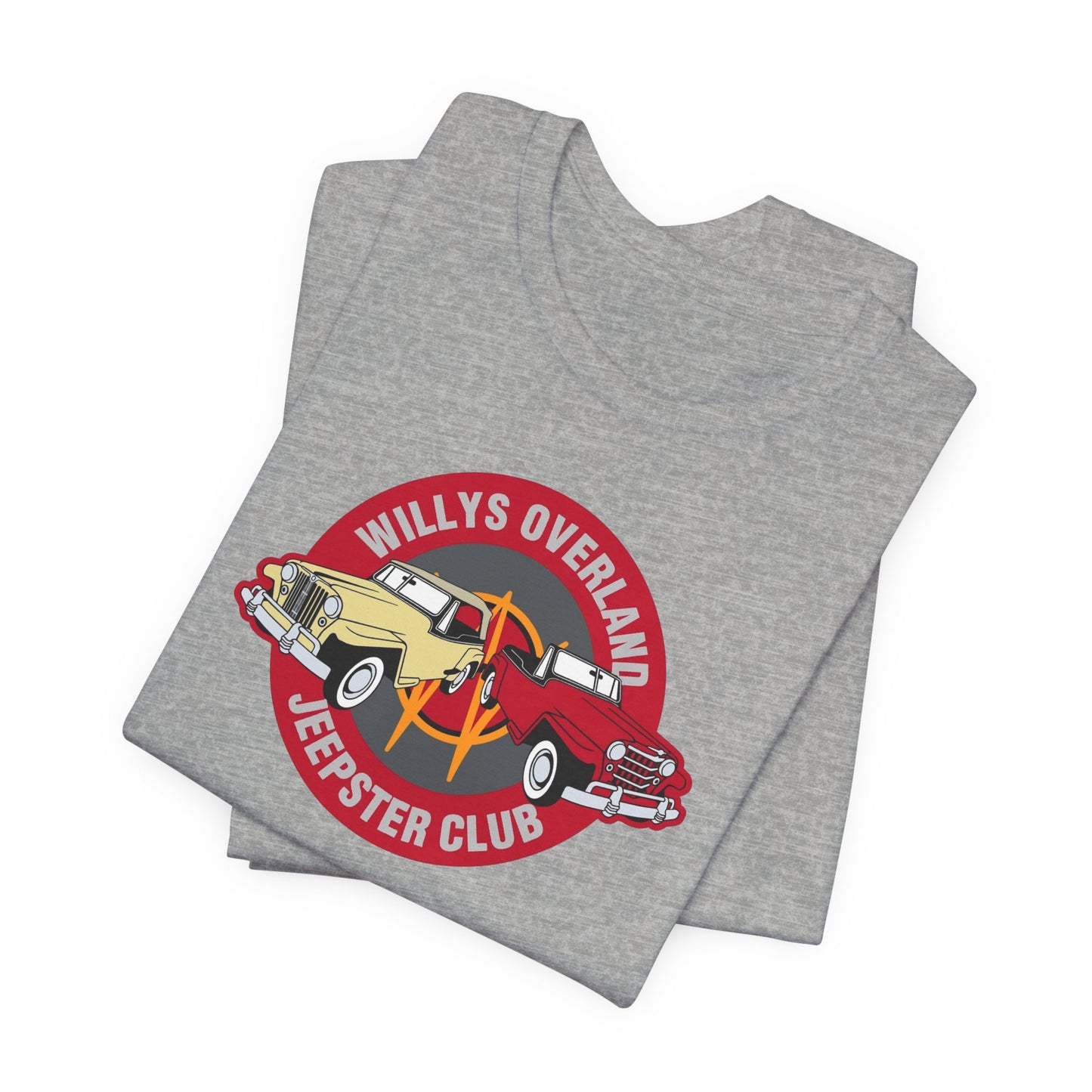Willys Overland Jeepster Club T-Shirt - Unisex Jersey Short Sleeve Tee