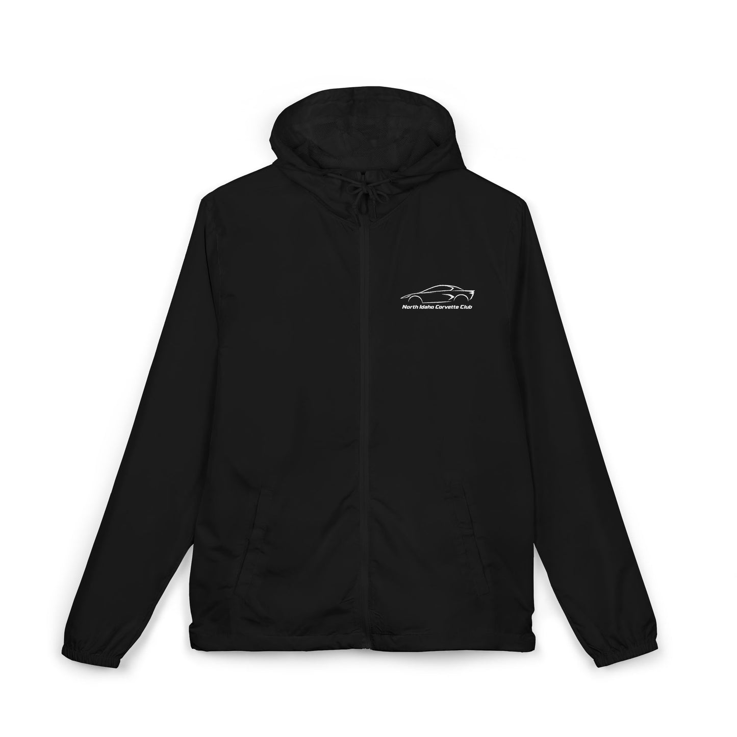 North Idaho Corvette Club Jacket — Unisex Full-Zip Windbreaker Jacket