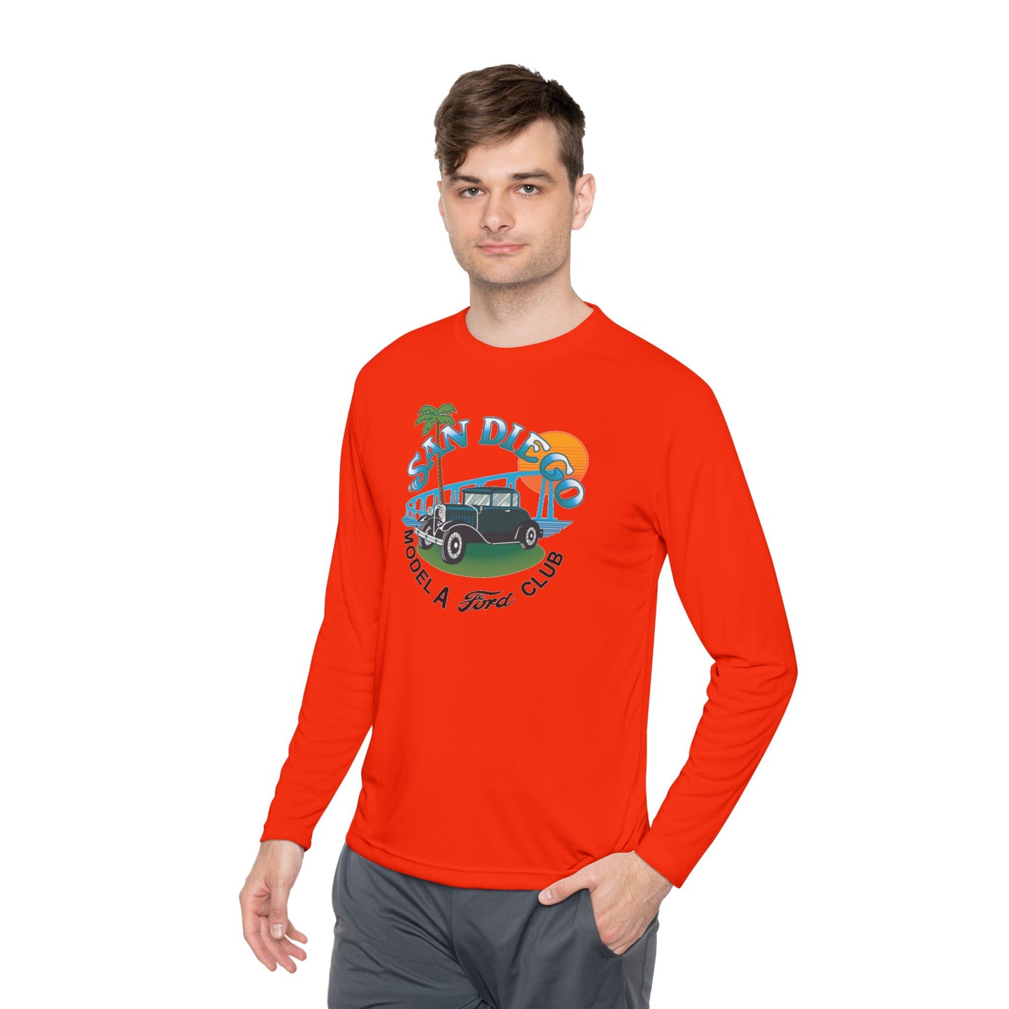 San Diego Model A Ford Club — Unisex Lightweight Long Sleeve Tee