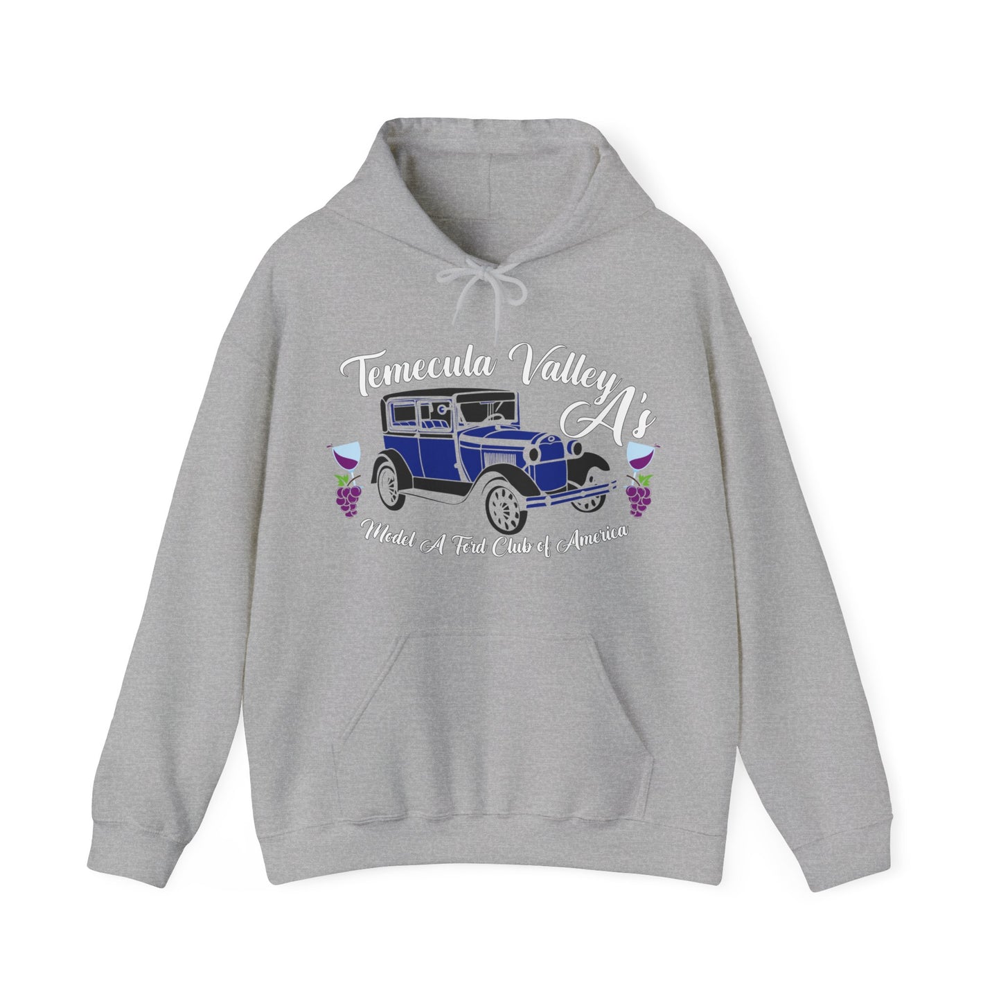 Temecula Valley A's (front print) Unisex Heavy Blend™ Hooded Sweatshirt