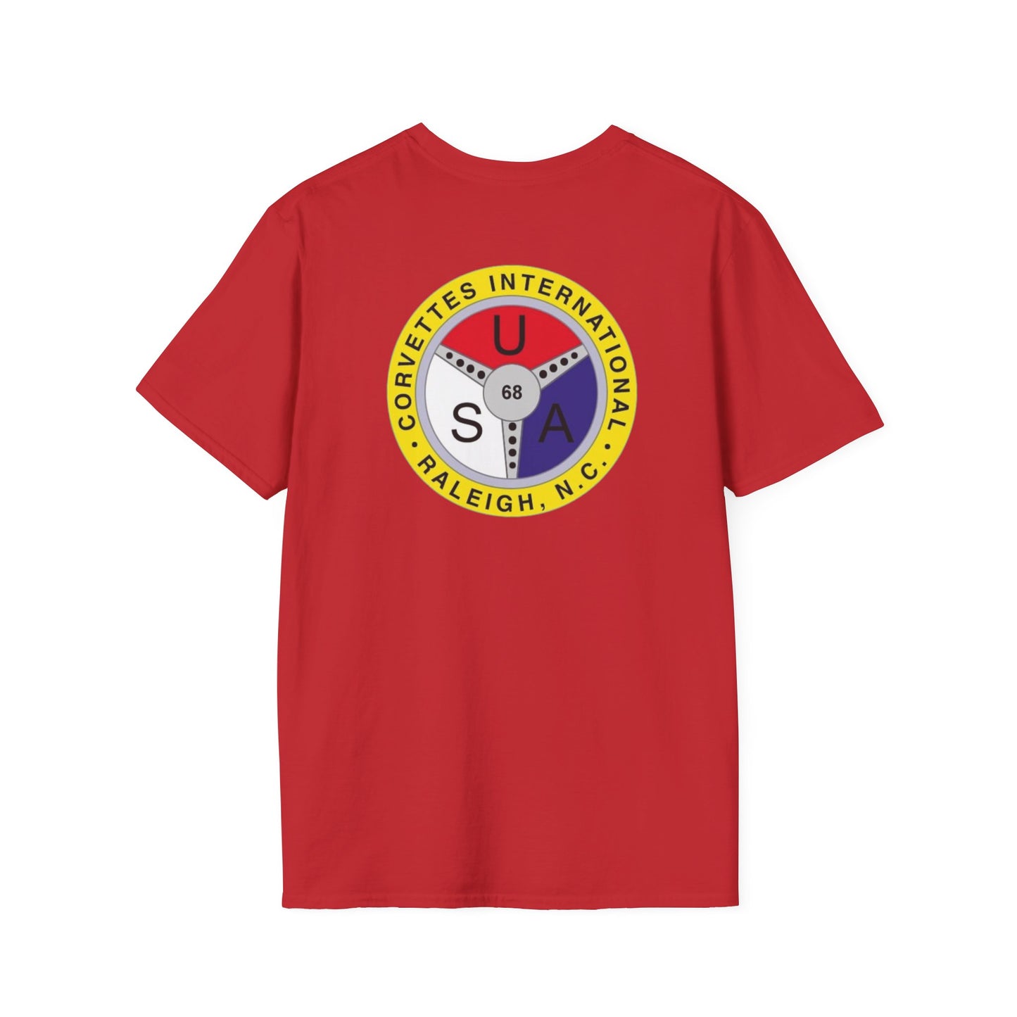 Corvettes International Front and Back Logos — Unisex Softstyle T-Shirt