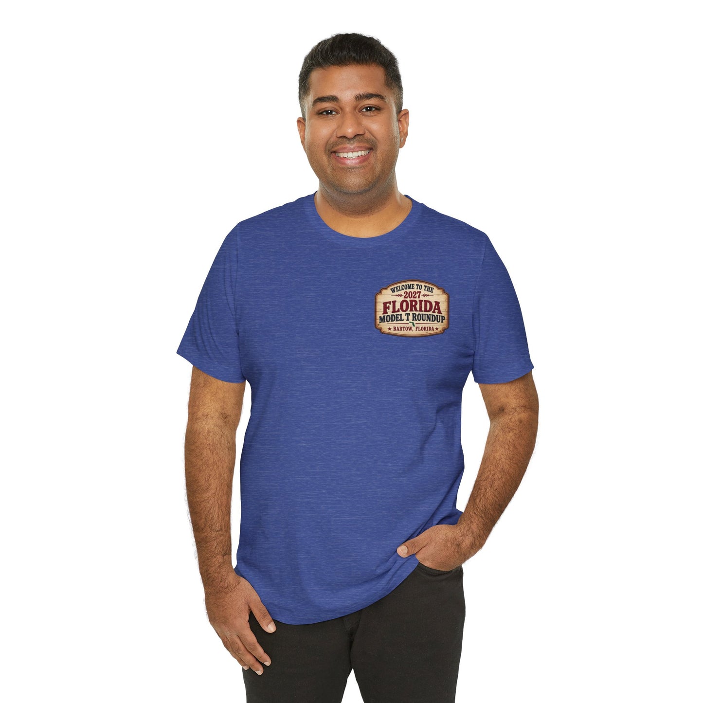 Florida Model T Roundup 2027 Soft-Style T-Shirt - Front and Back Graphics