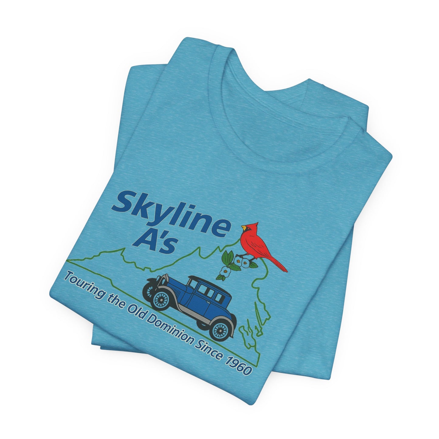 Skyline A's Virginia T‑Shirt — "Touring the Old Dominion Since 1960"