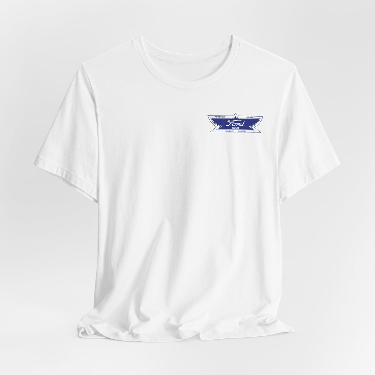 Foothills Model T Club Unisex Soft Tee - Front and Back Logos