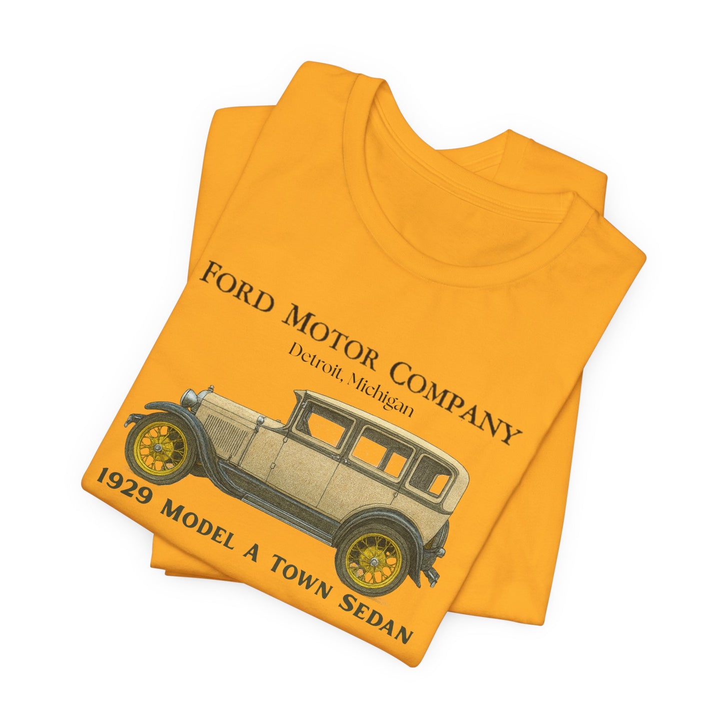 1929 Ford Model A Town Sedan T-Shirt – Classic Car Tee