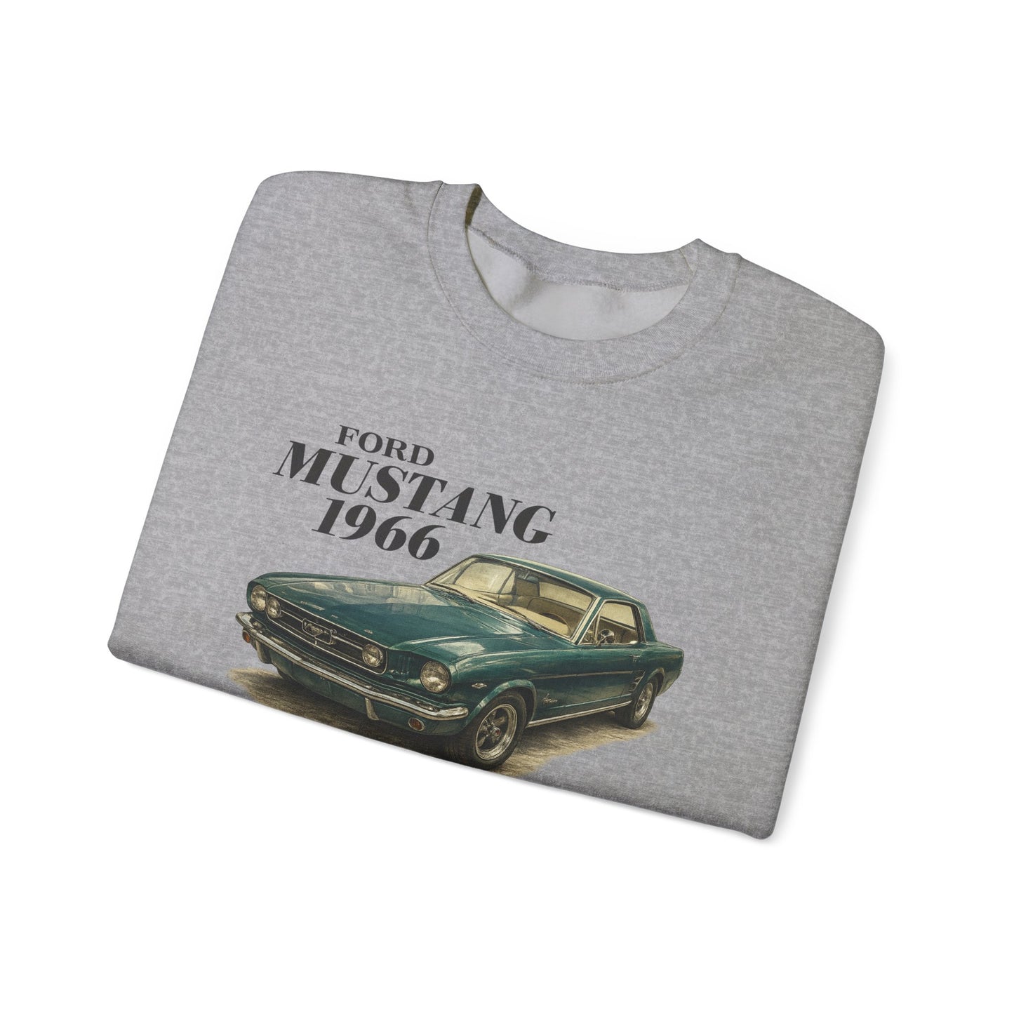 1966 Ford Mustang Sweatshirt — Vintage Classic Car Crewneck (Rick C)