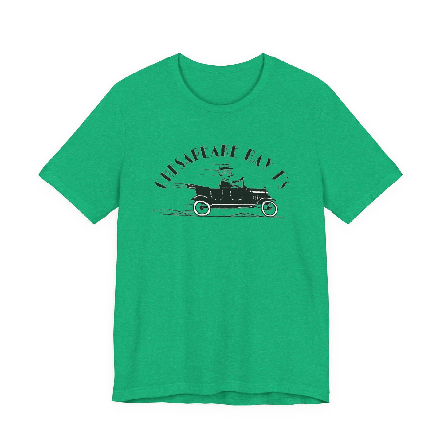 Chesapeake Bay T's Vintage Car Tee — Classic Nautical Coastal Shirt