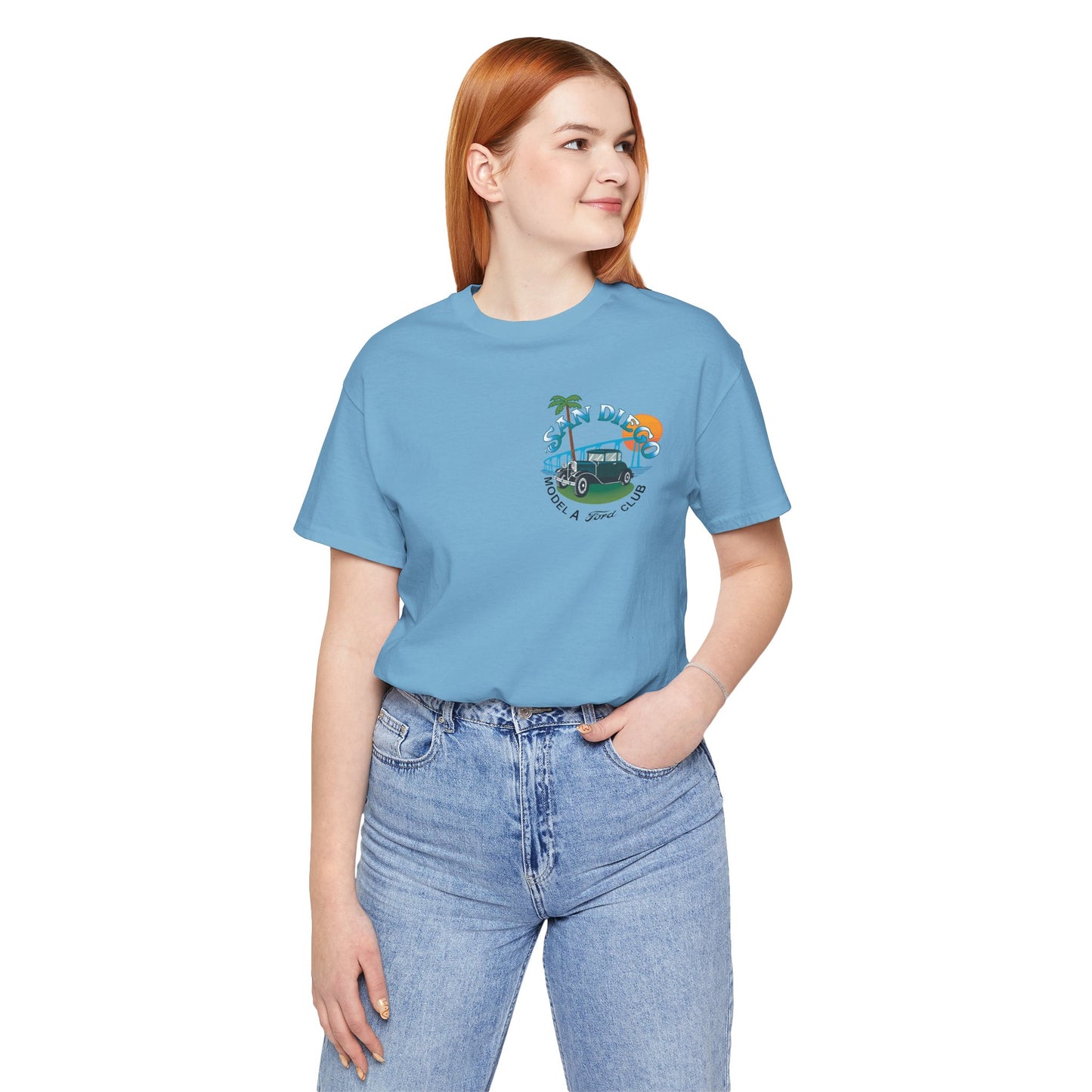 San Diego Model A Ford Club Tee — Vintage Car Sunset Shirt