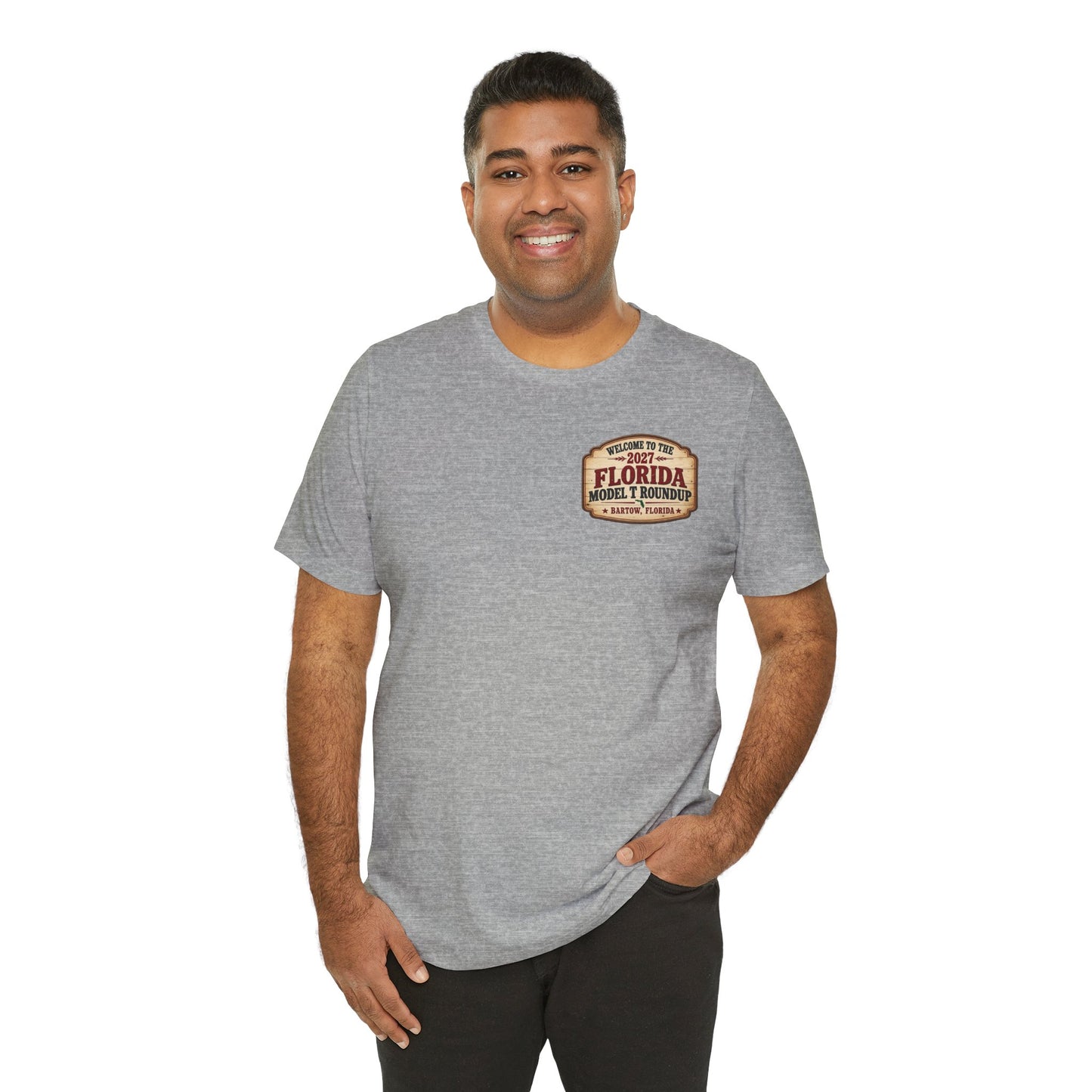 Florida Model T Roundup 2027 Soft-Style T-Shirt - Front and Back Graphics