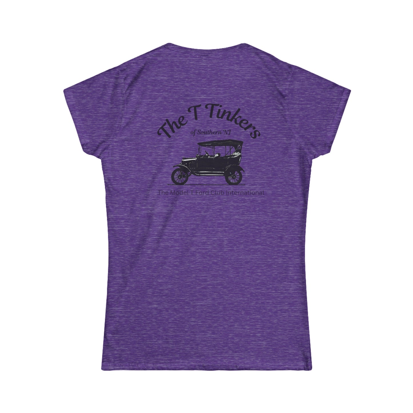 The T Tinkers of Southern NJ (front and back print) Women's Softstyle Tee