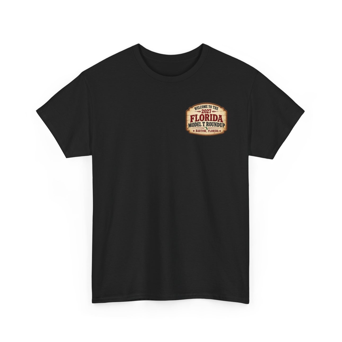 Florida Model T Roundup 2027 T-Shirt - Unisex Heavy Cotton Tee
