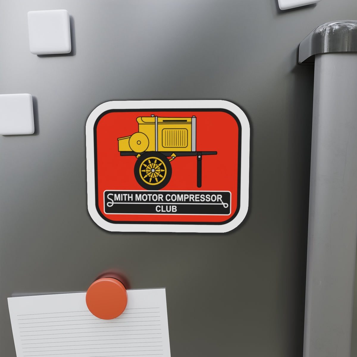 Smith Motor Compressor Club Small Die-Cut Magnets