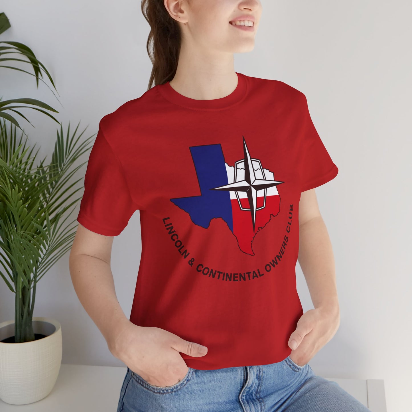 Lincoln & Continental Owners Club - Texas Gulf Coast Region T‑Shirt — Unisex Jersey Short Sleeve Tee