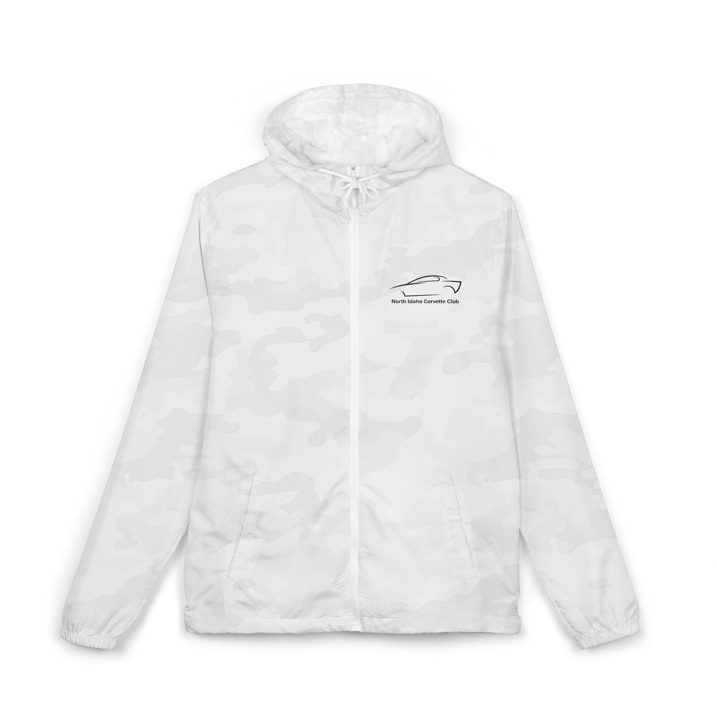 North Idaho Corvette Club Jacket — Unisex Full-Zip Windbreaker Jacket