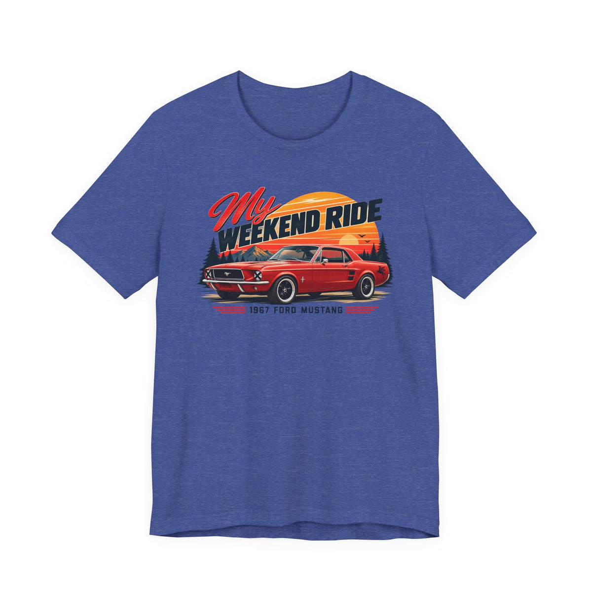 1967 Ford Mustang "My Weekend Ride" Unisex Soft Short Sleeve Tee