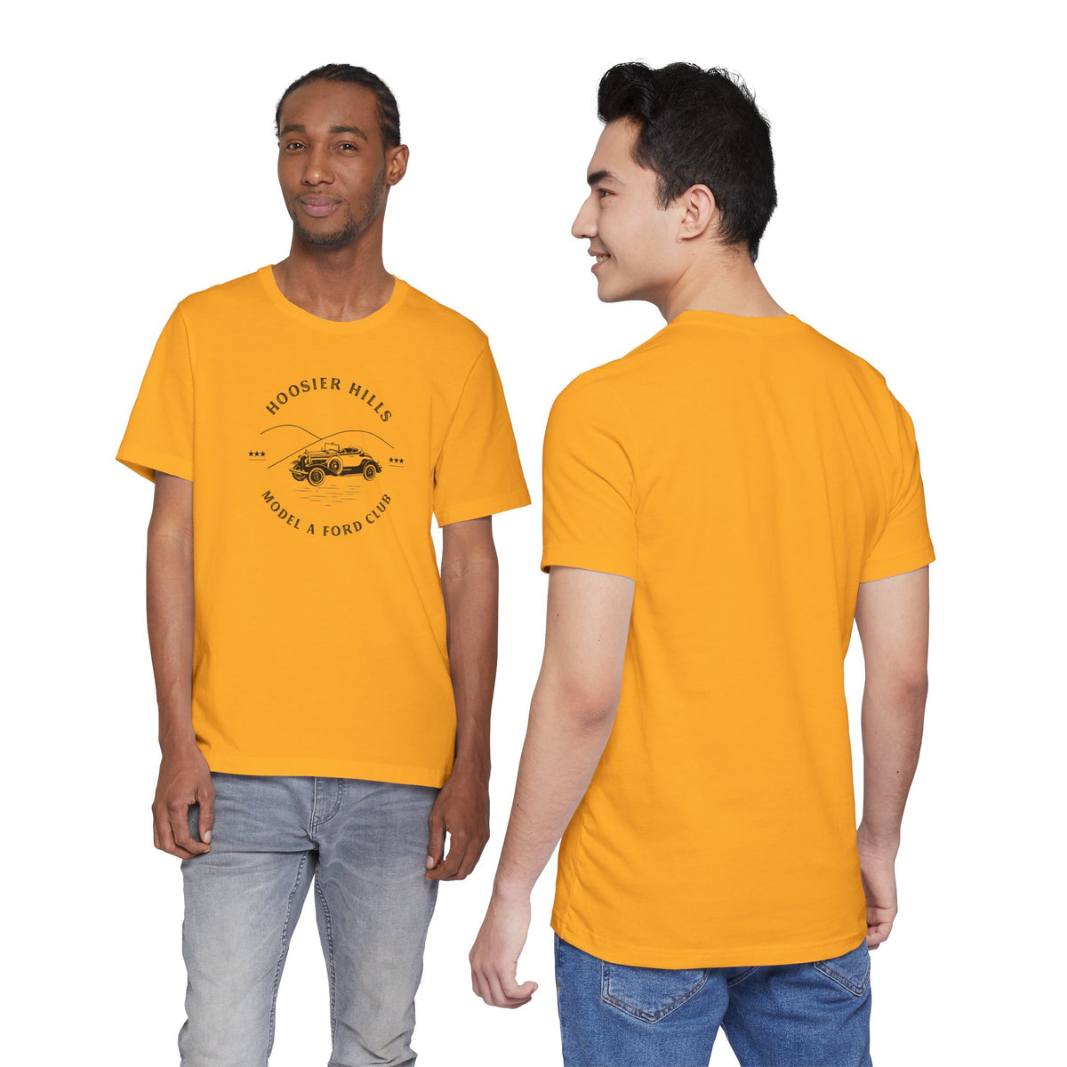 Hoosier Hills Model A Ford Club Unisex Jersey Short Sleeve Tee