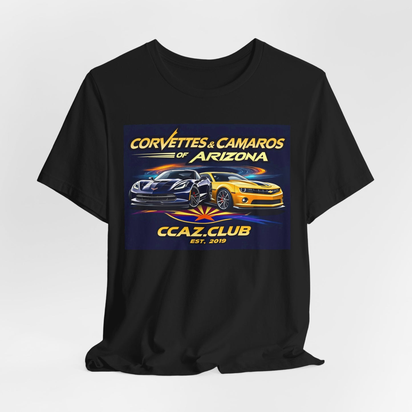 Corvettes & Camaros of Arizona Tee — CCAZ Club Car Show Shirt