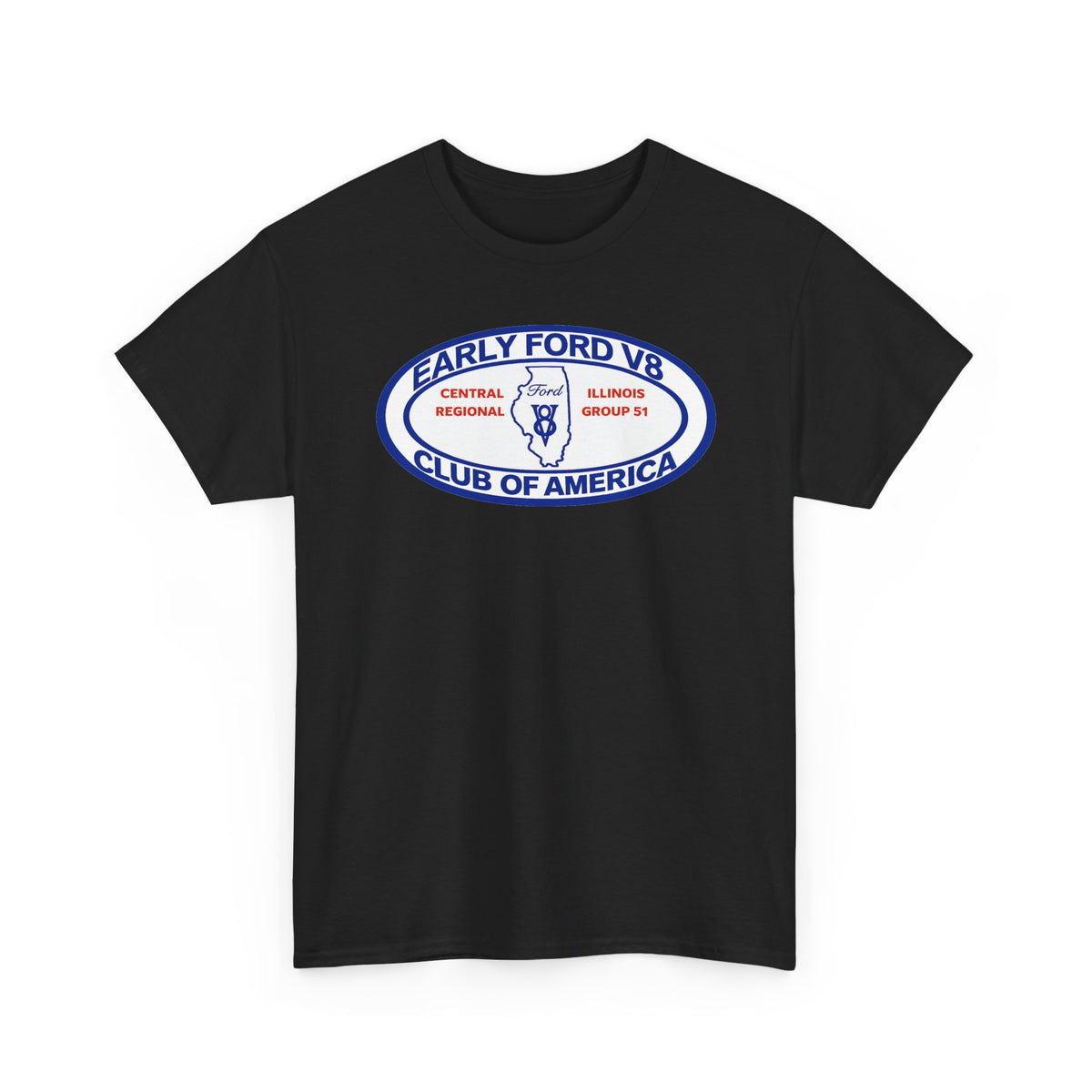 Early Ford V8 Club of America Unisex Heavy Cotton Tee
