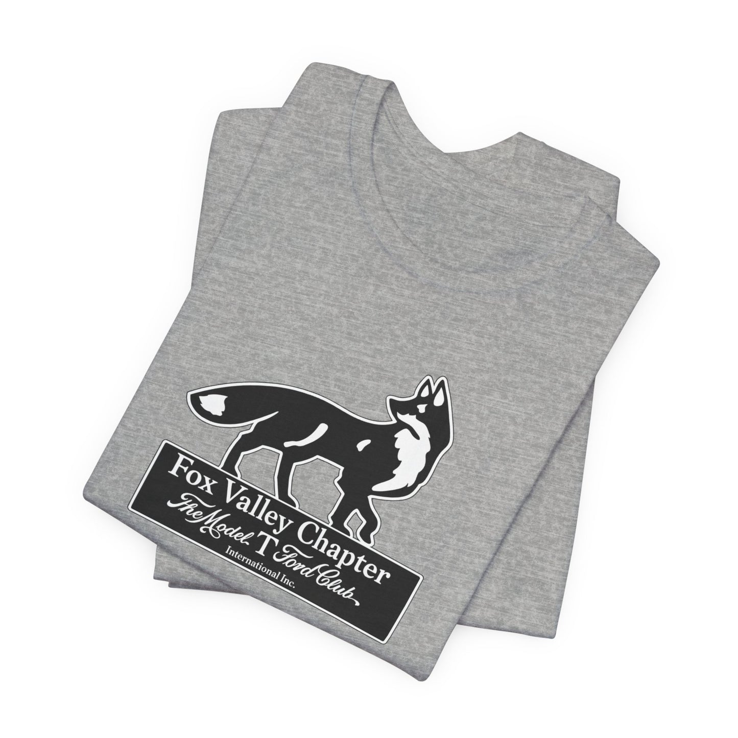Fox Valley Chapter Model T Ford Club Tee — Vintage Fox Logo Short Sleeve T-Shirt