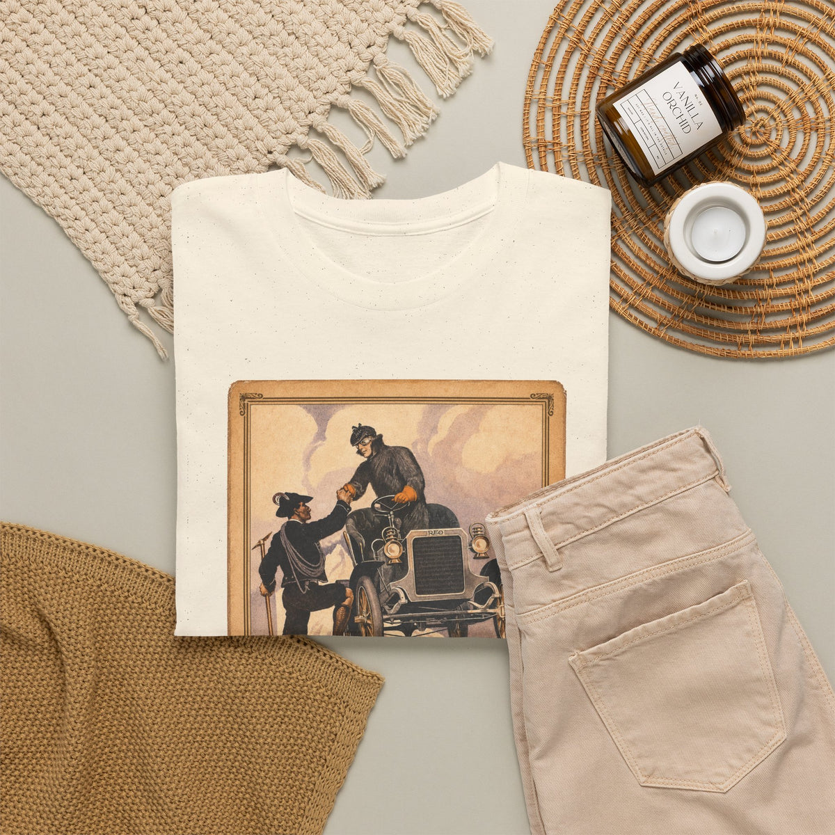 REO Mountain Climbers Vintage Tee — Unisex Heavy Cotton Tee