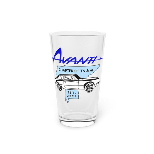 Avanti Chapter of TN & AL Pint Glass – 16oz Glass