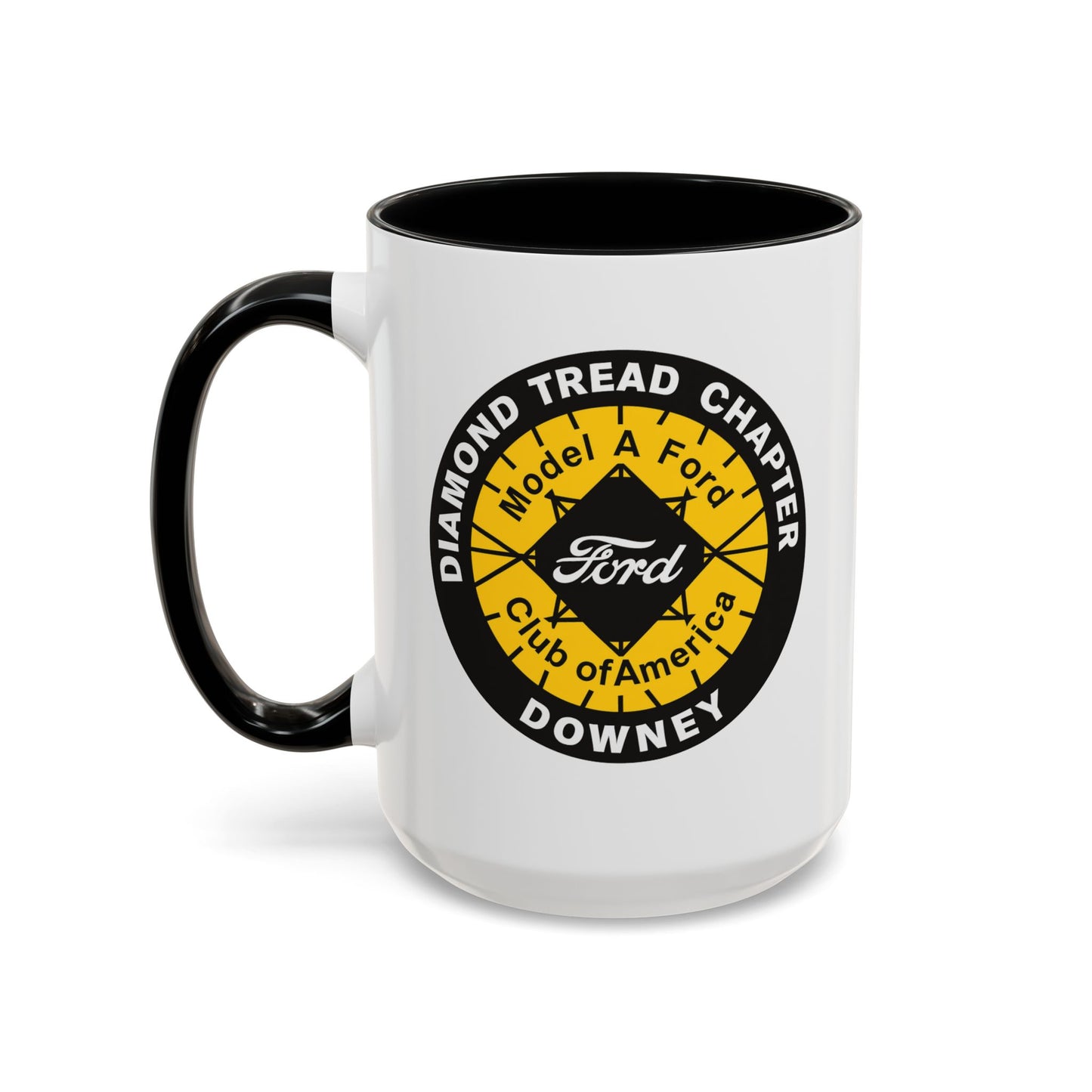 Diamond Tread Chapter Downey Ford Coffee Mug — Model A Ford Club Accent Mug (11/15oz)