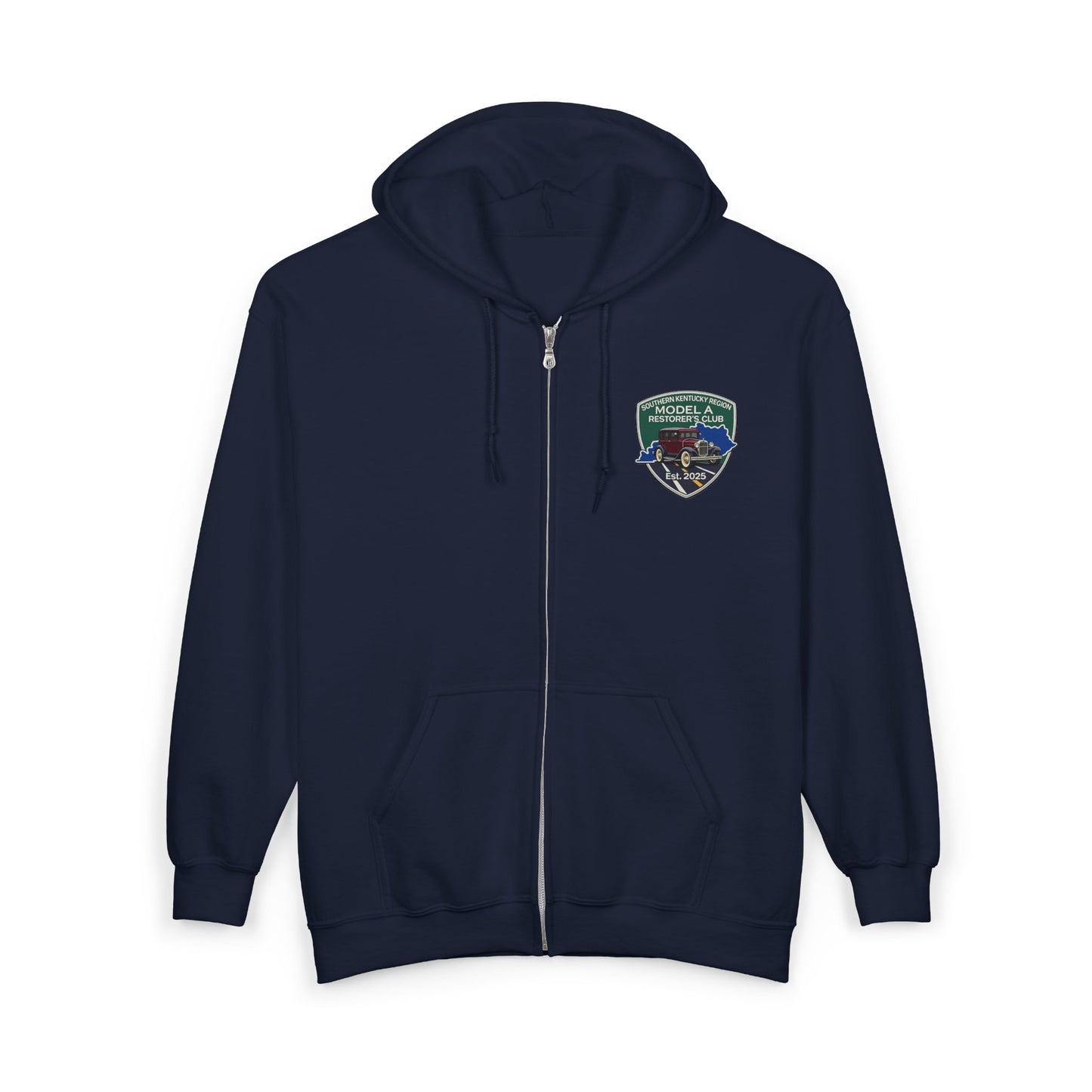 Southern Kentucky Region Model A Restorer's Club - Unisex Heavy Blend™ Full Zip Hooded Sweatshirt