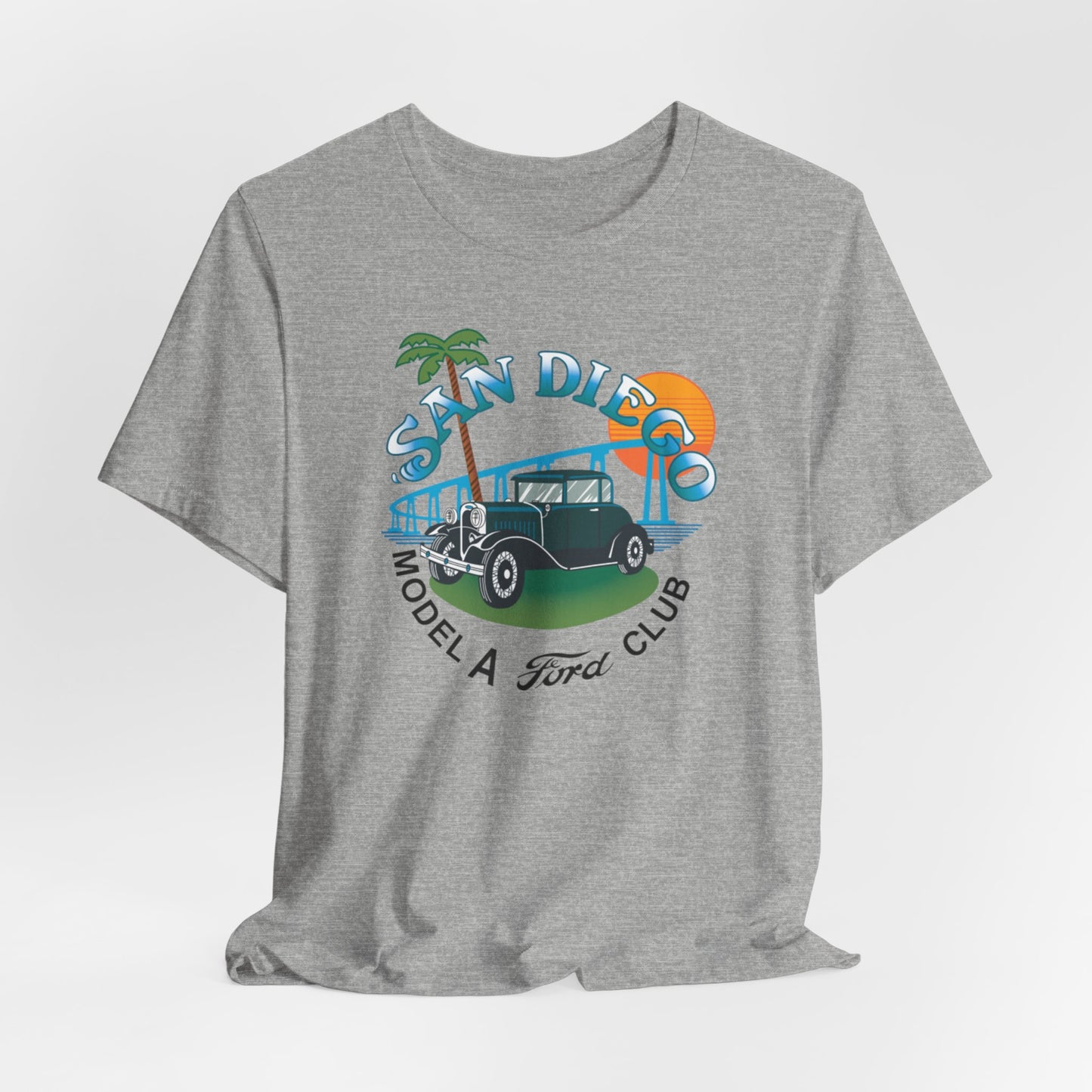 San Diego Model A Ford Club Tee — Large Front Logo