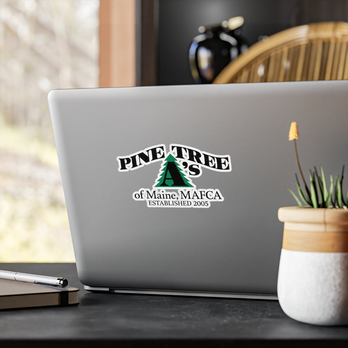 Pine Tree A's of Maine, MAFCA Vinyl Kiss-Cut Sticker