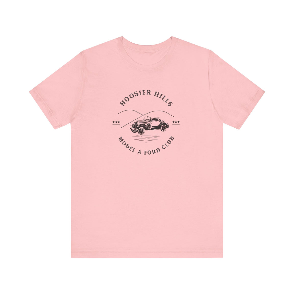 Hoosier Hills Model A Ford Club Unisex Jersey Short Sleeve Tee