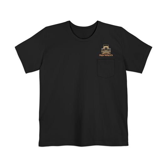Napa Valley A's Pocket T-Shirt — Small Front Logo and Large Back Logo