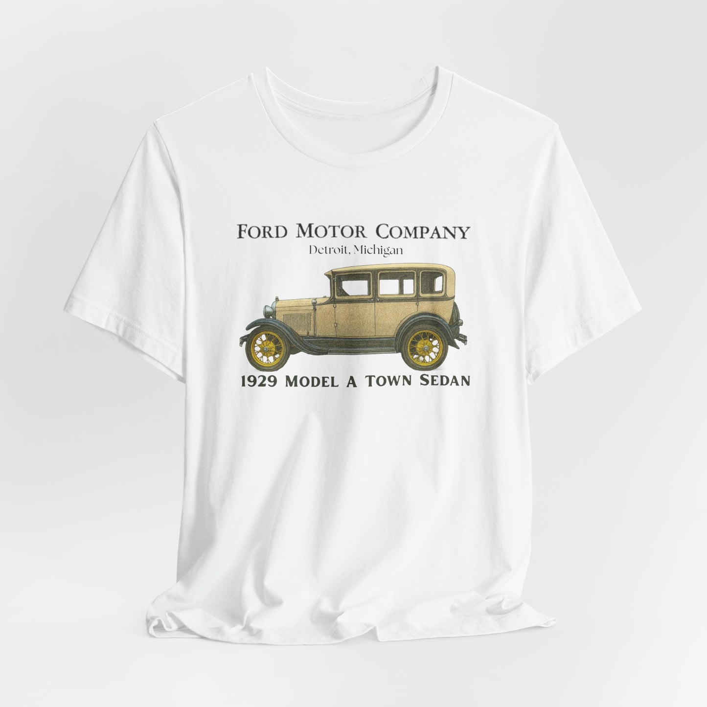 1929 Ford Model A Town Sedan T-Shirt – Classic Car Tee