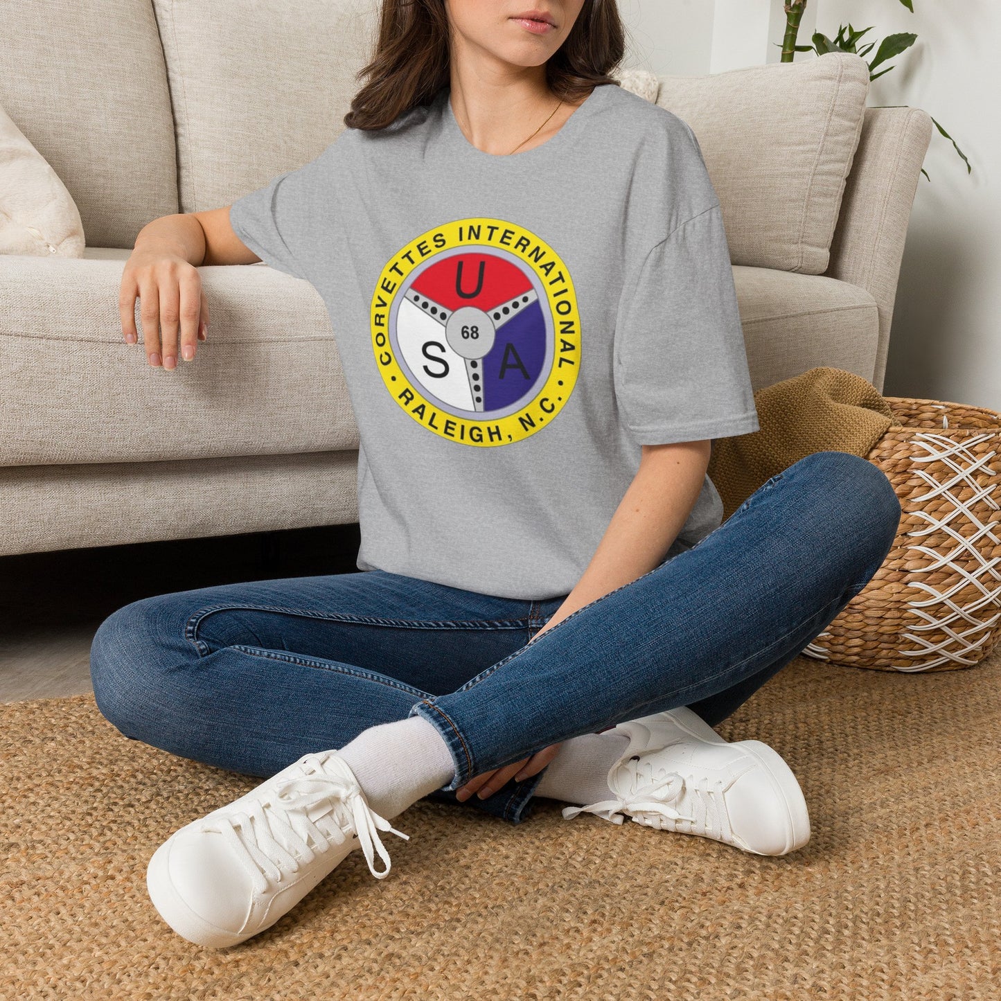 Corvettes International Raleigh NC Logo T-Shirt — Unisex Softstyle T-Shirt