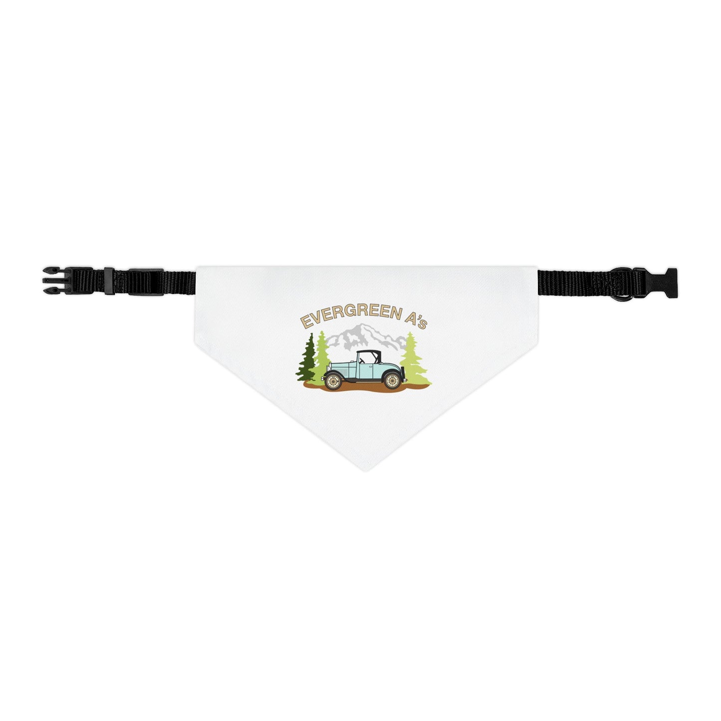Evergreen A's Adventure Pet Bandana Collar