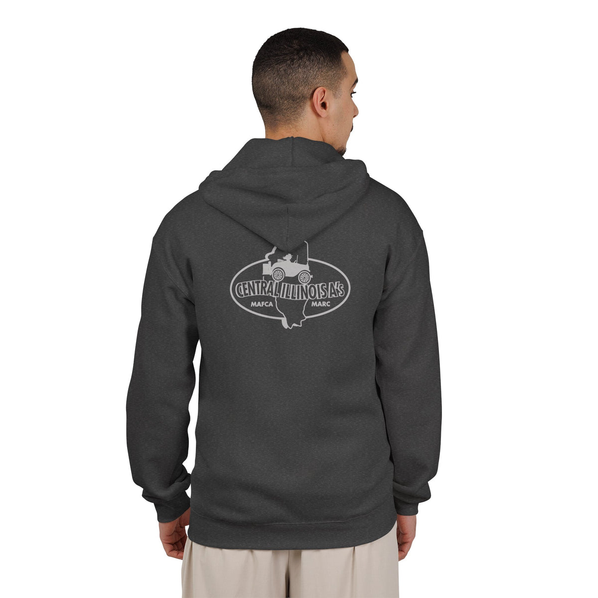 Central Illinois A's Hoodie — Printed Front and Back Logos