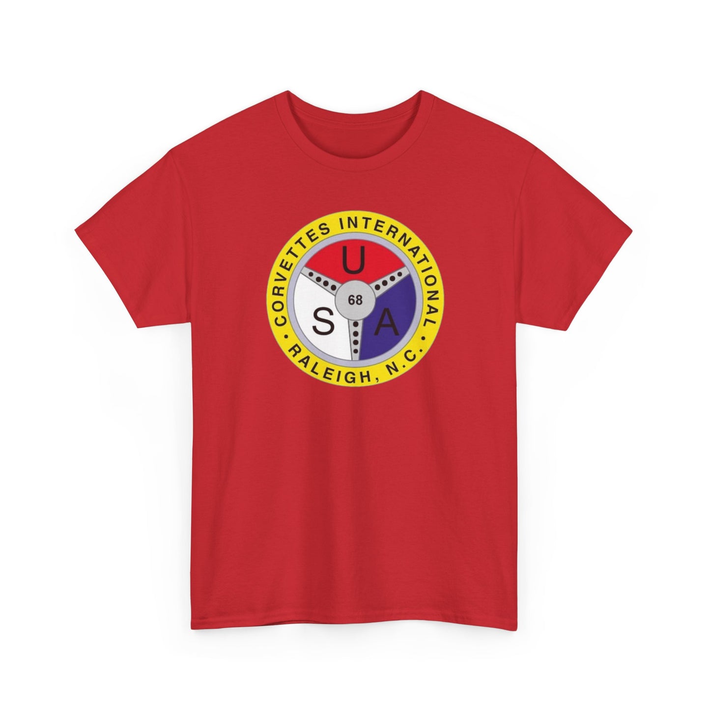 Corvettes International Raleigh NC Logo T-Shirt - Unisex Heavy Cotton Tee