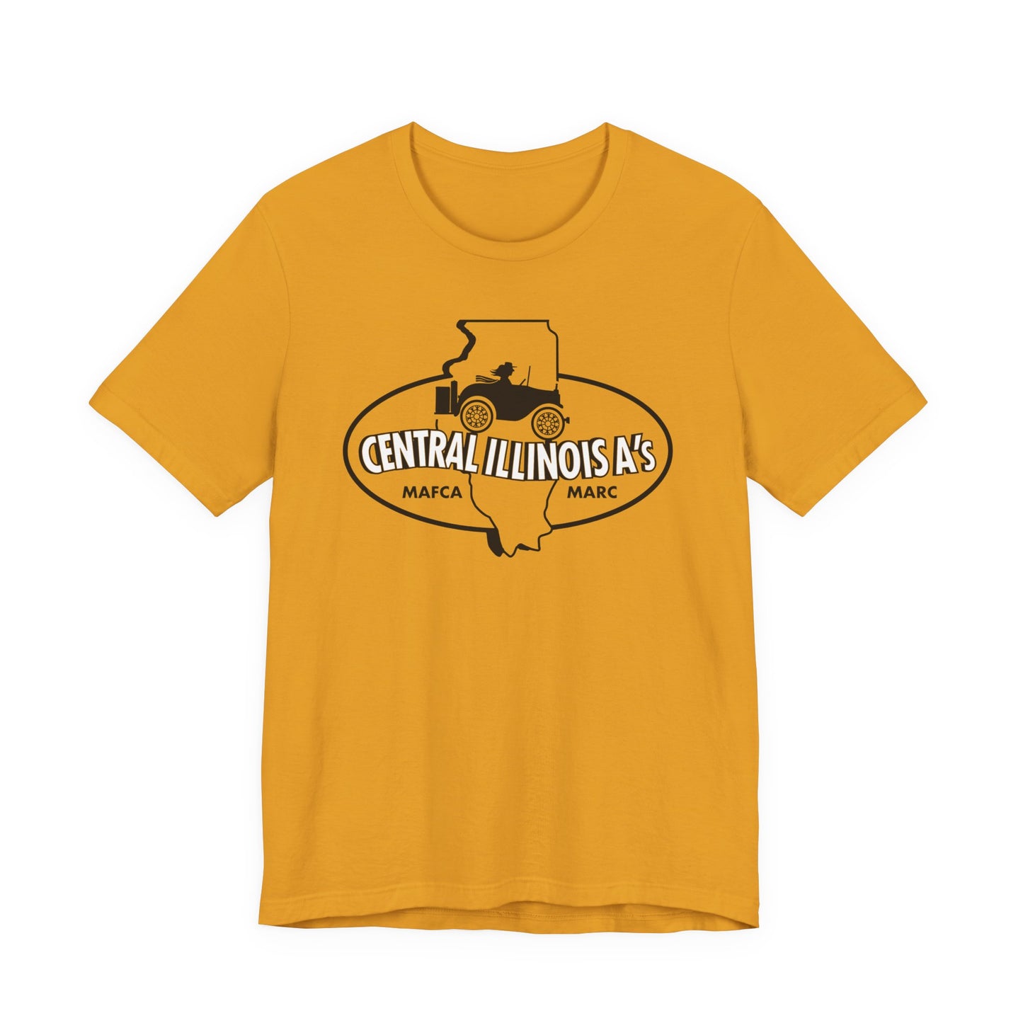 Central Illinois A's Vintage Car T-Shirt - Unisex Jersey Short Sleeve Tee