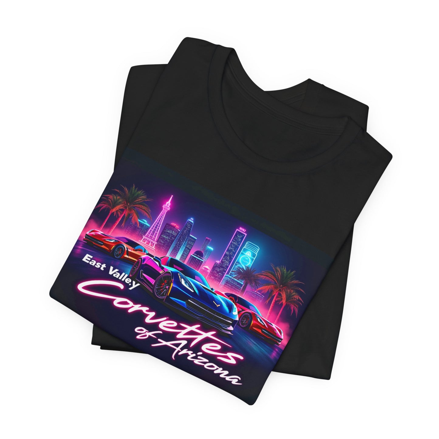 East Valley Corvettes of Arizona Retro Neon Tee