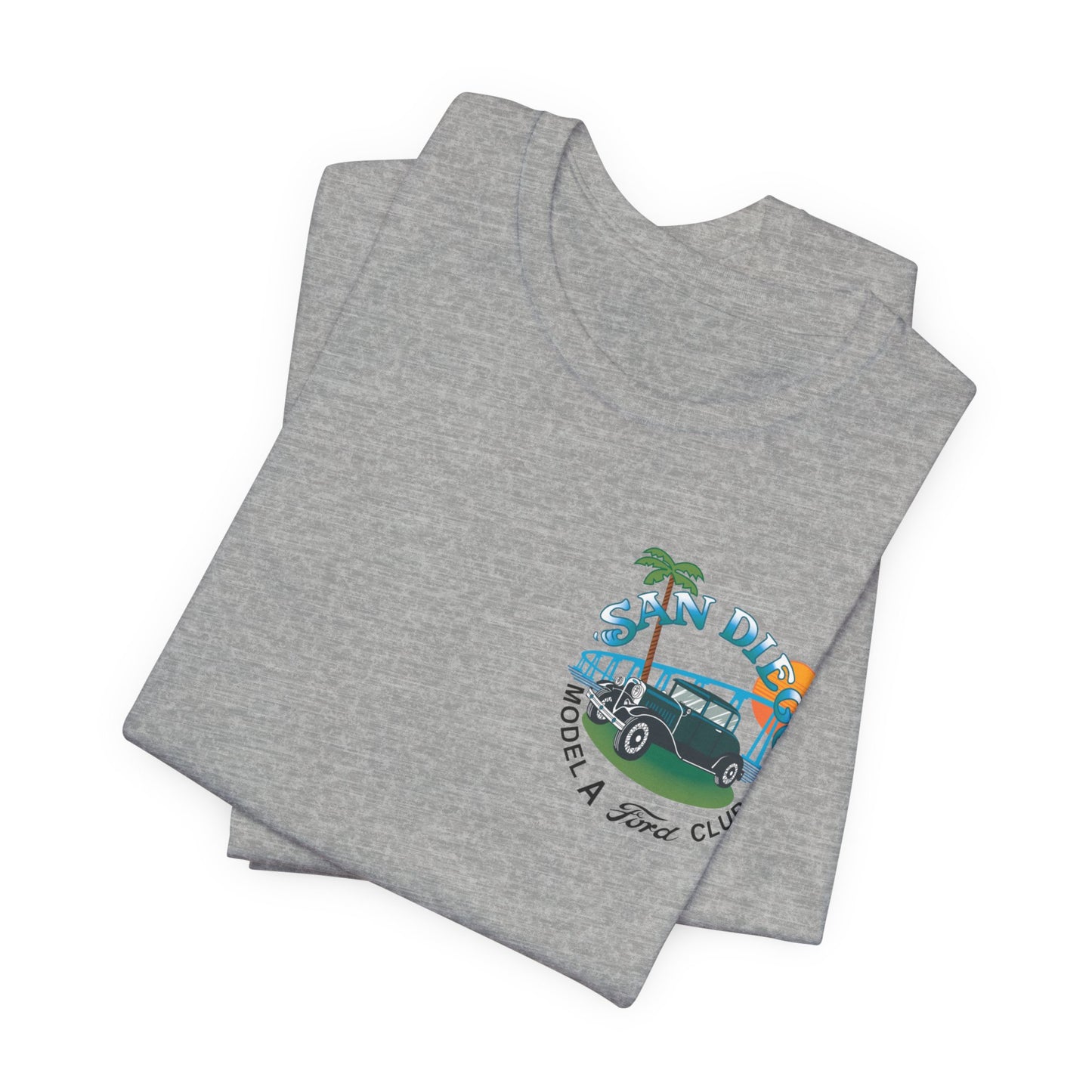 San Diego Model A Ford Club Tee — Vintage Car Sunset Shirt