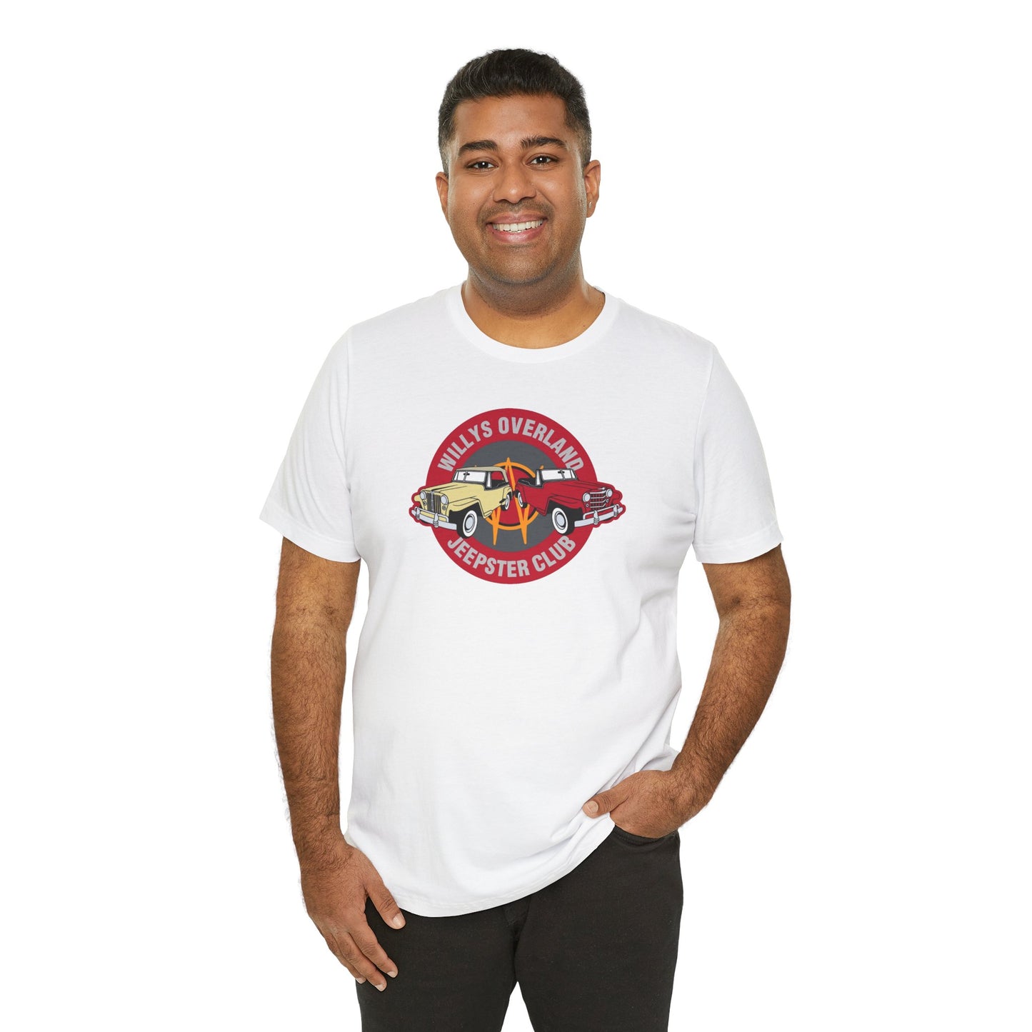 Willys Overland Jeepster Club T-Shirt - Unisex Jersey Short Sleeve Tee