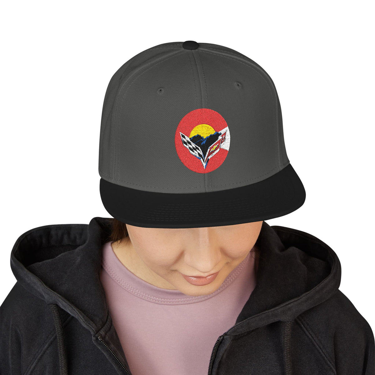 Central Colorado Corvette Club - Embroidered Snapback Hat