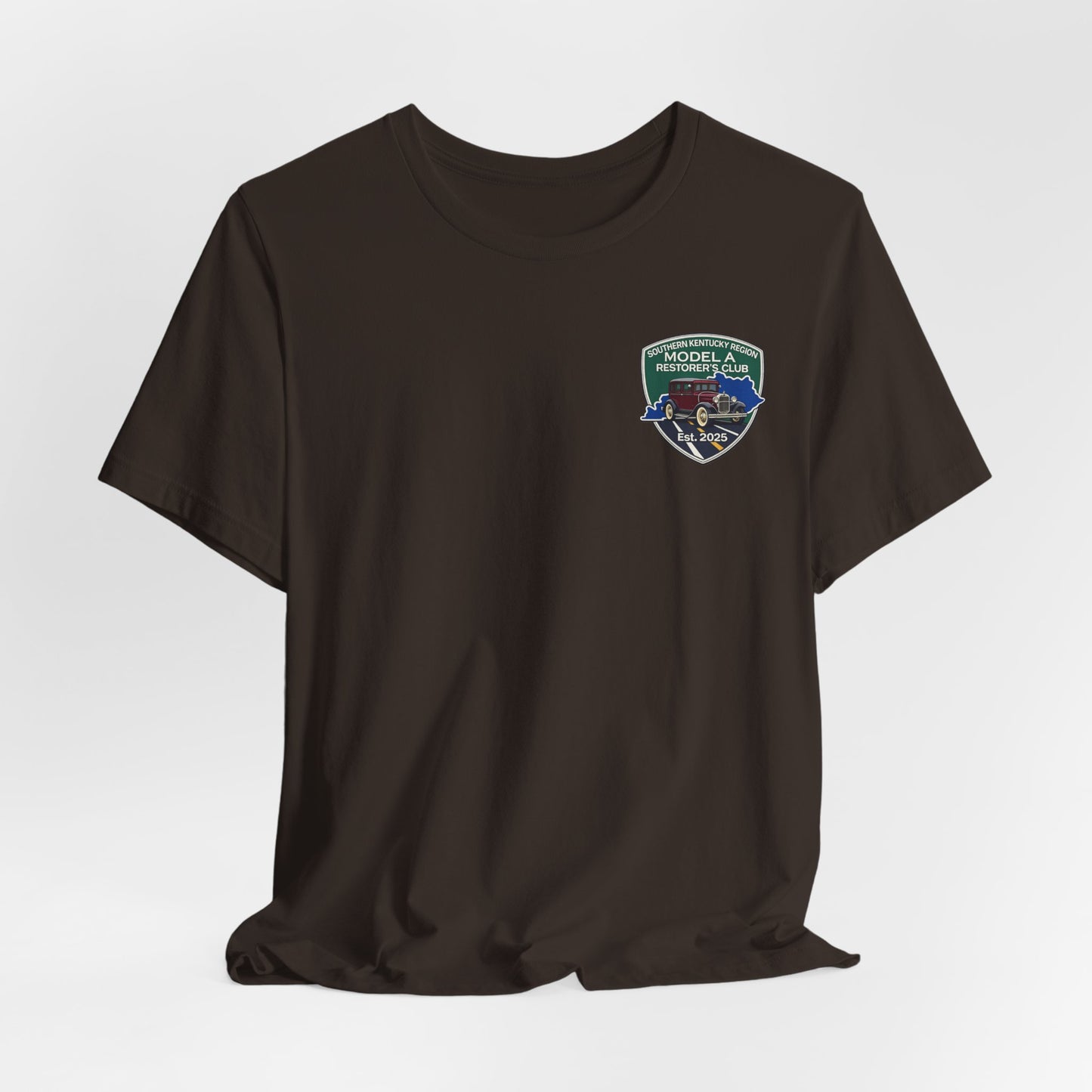 Southern Kentucky Region Model A Restorer's Club T‑Shirt — Front and Back Logos Unisex Jersey Short Sleeve Tee