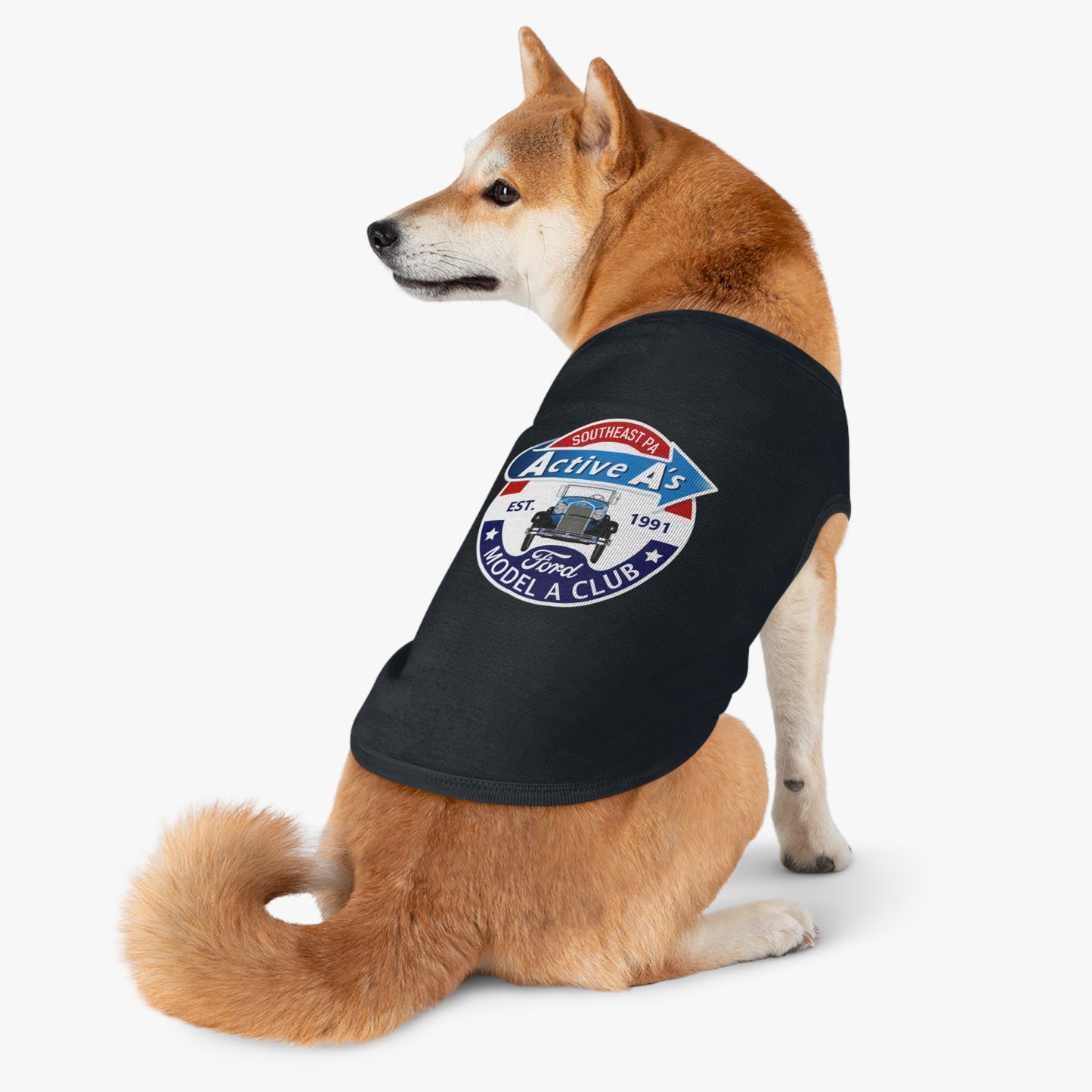 Active A's Ford Model A Club Logo Dog Shirt