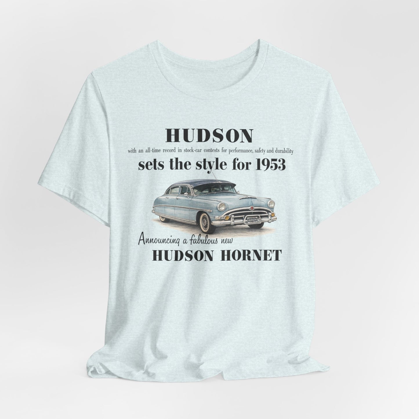 1953 Hudson Hornet Car Tee - Unisex Jersey Short Sleeve Tee