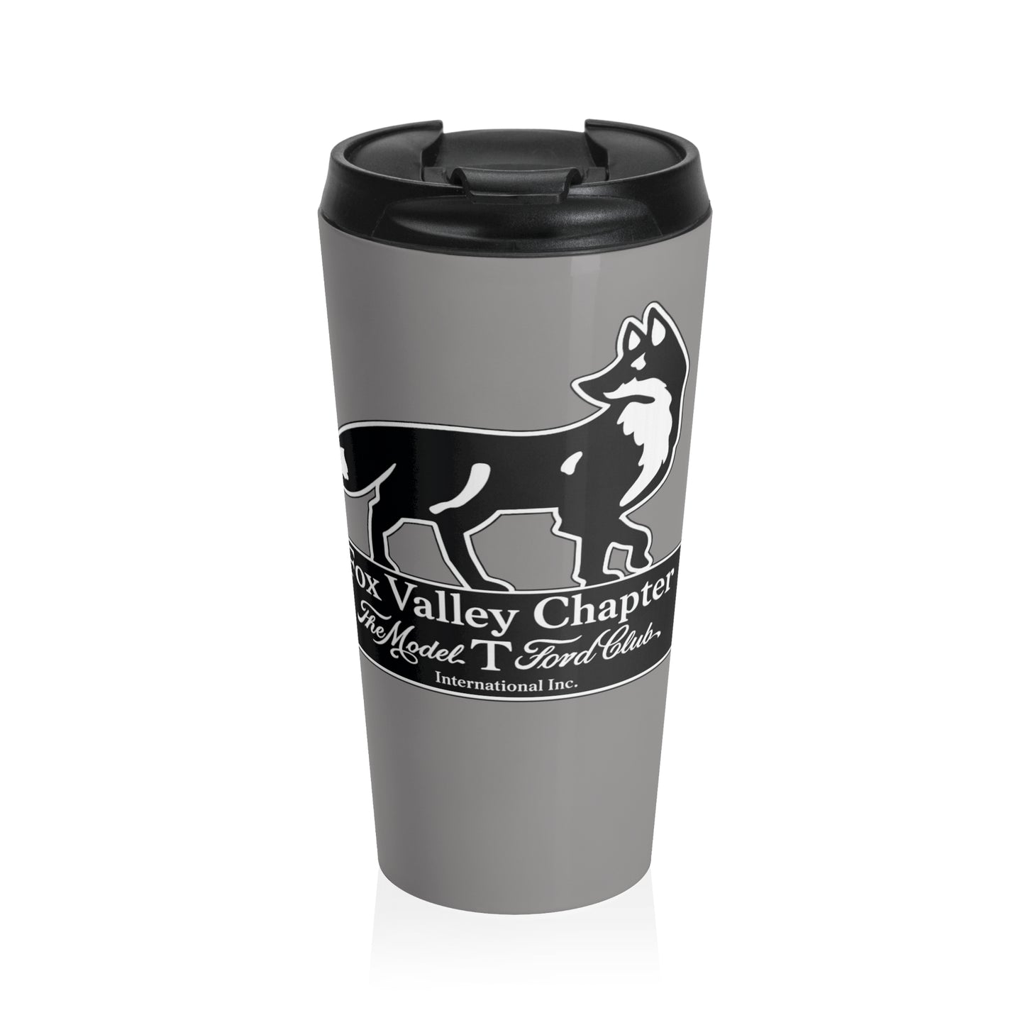 Fox Valley Chapter Model T Ford Club Stainless Steel Travel Mug — Fox Valley Chapter Logo Tumbler