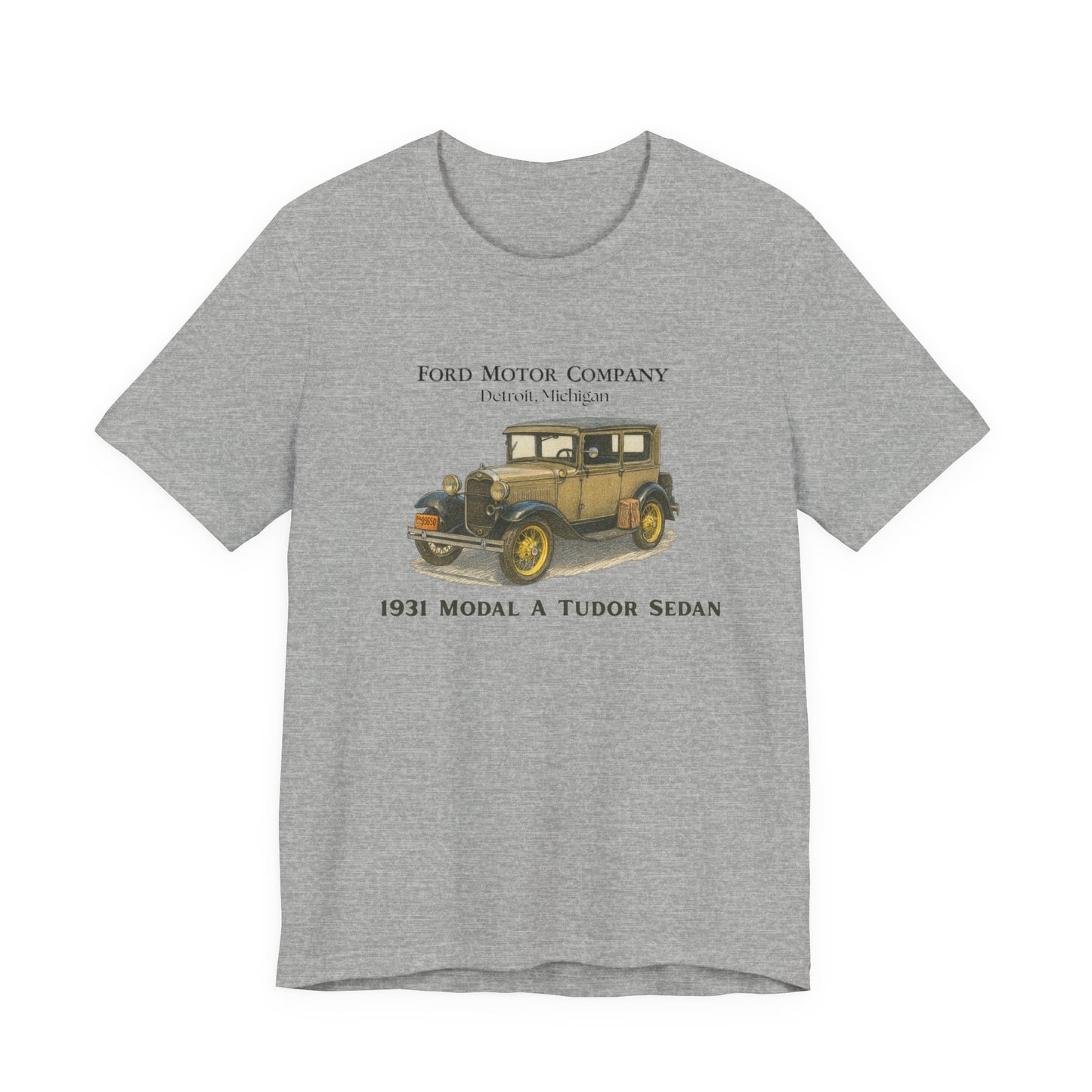 1931 Model A Ford Tudor Sedan T‑Shirt — Classic Ford Motor Company Car Tee