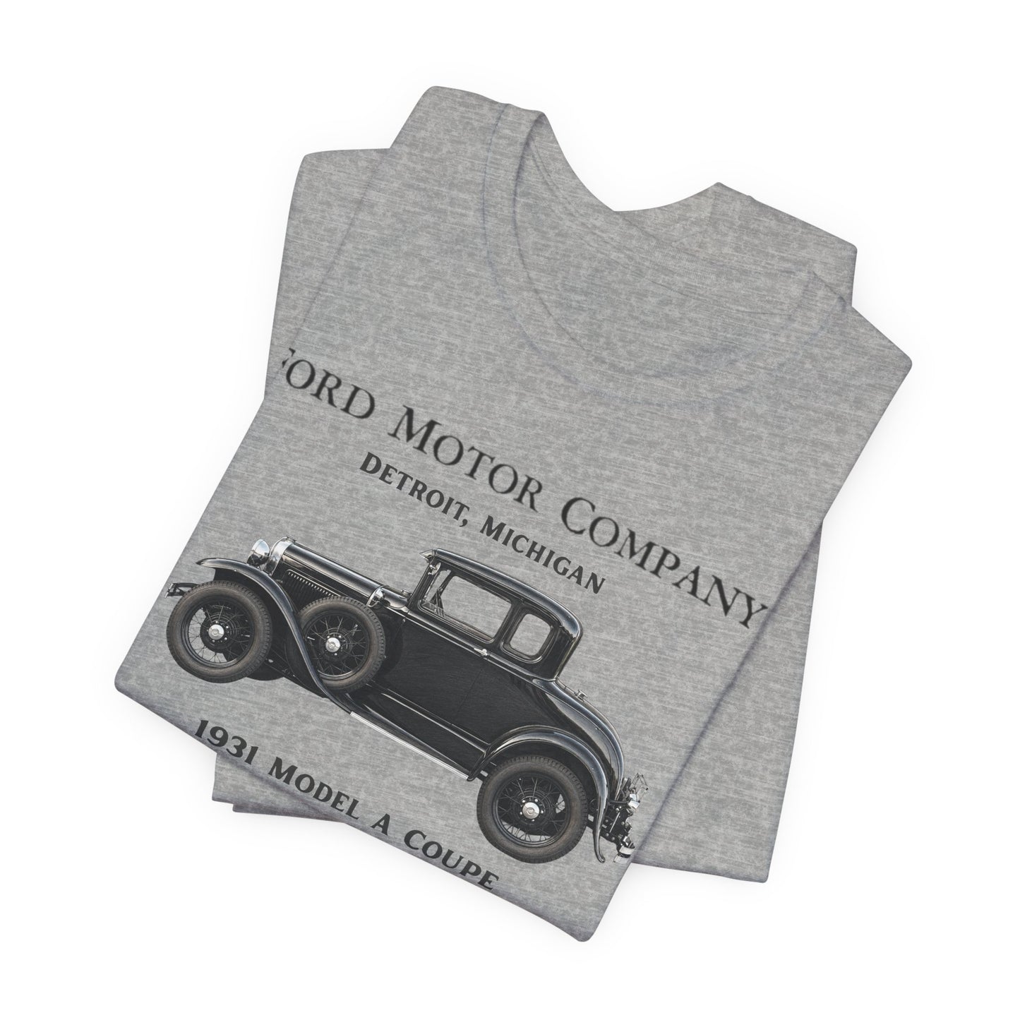 1931 Ford Model A Coupe (RBS) - Unisex Jersey Short Sleeve Tee (RBS)