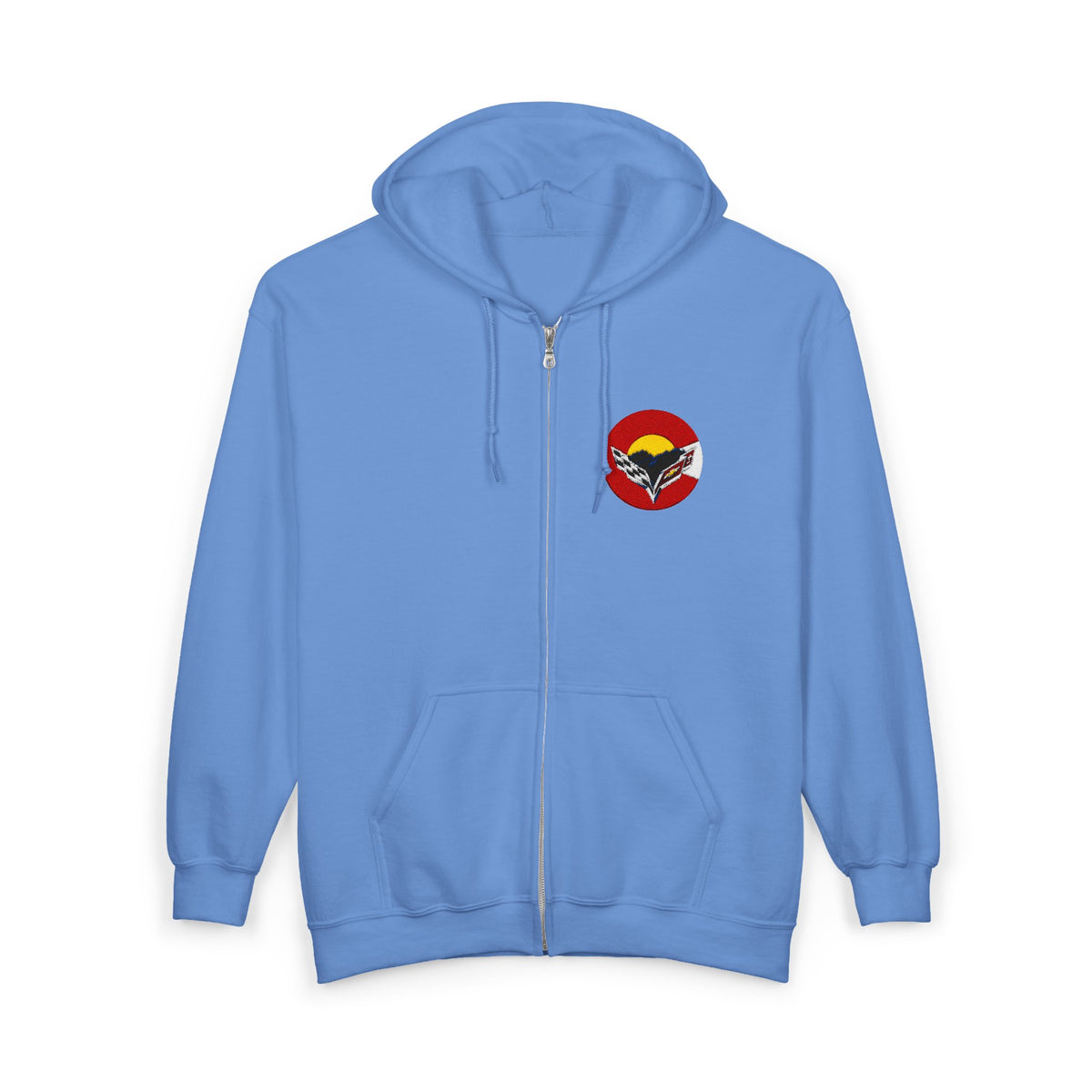 Central Colorado Corvette Club Embroidered Zip Hoodie